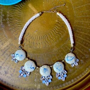 Anthropologie Necklace Rope and Gems